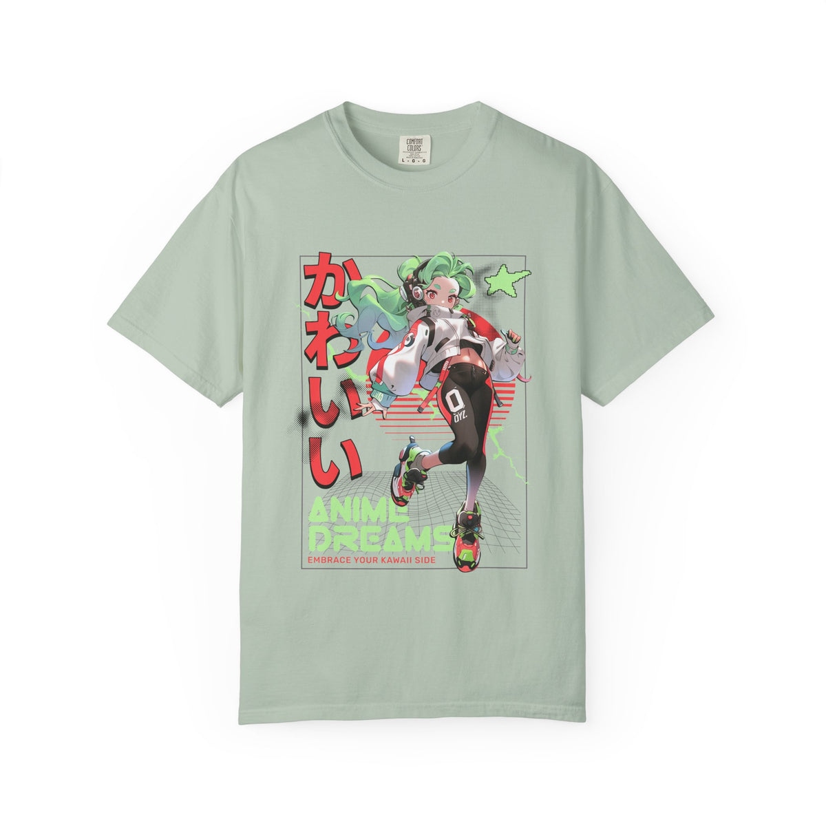 Cyberpunk Anime Tee - Kawaii Vaporwave - Streetwear