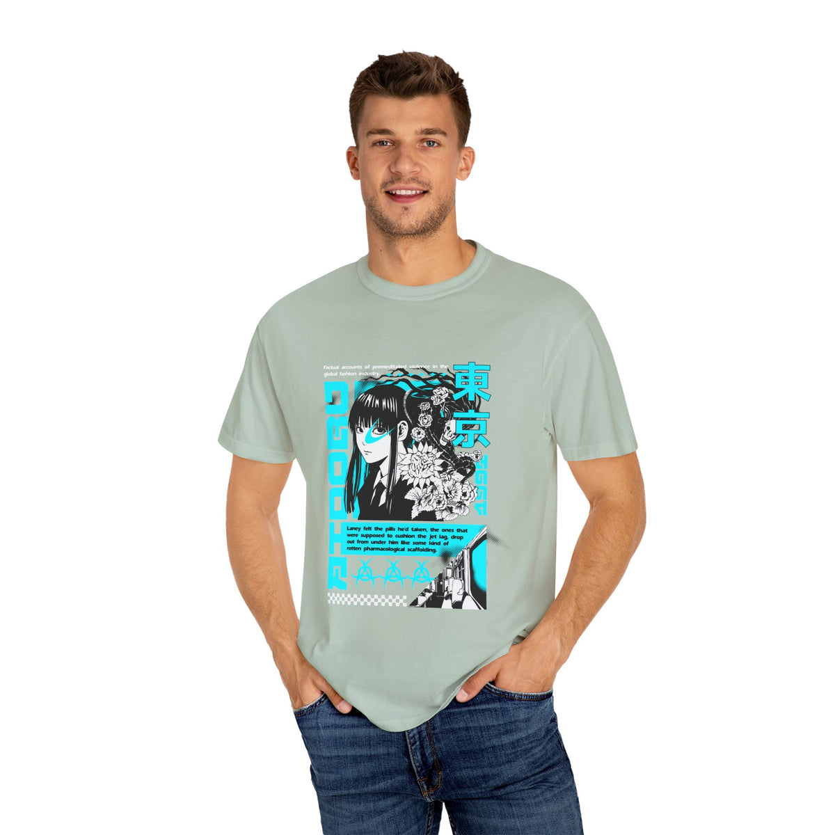 Anime Grunge Tee - Tokyo Y2K Vaporwave - Street Gift