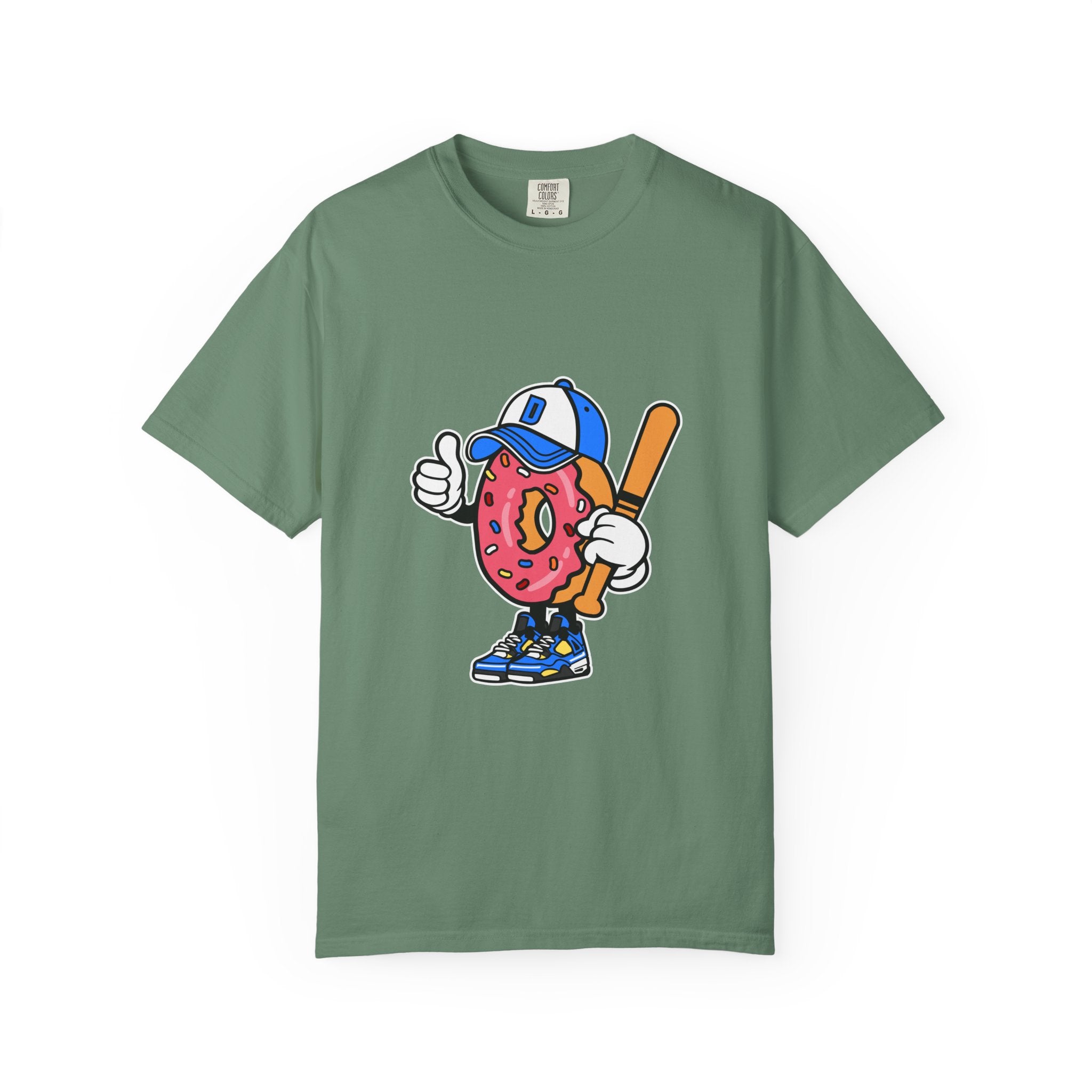 Doughnut the Baseball Player Fun and Sweet T-Shirt - Sinful Threads