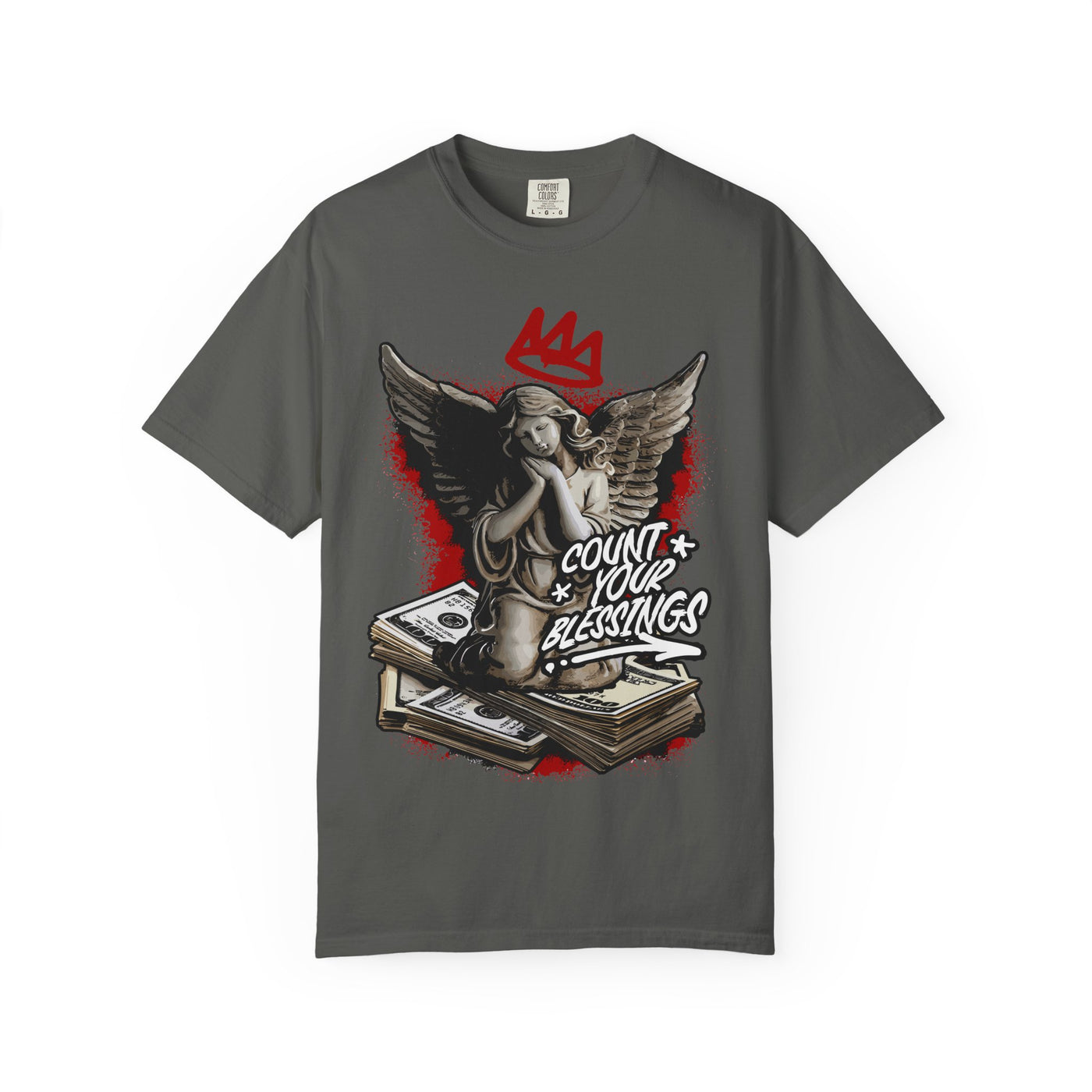 Count Your Blessings Angel Tee – Crown Inspired Shirt - Sinful Threads