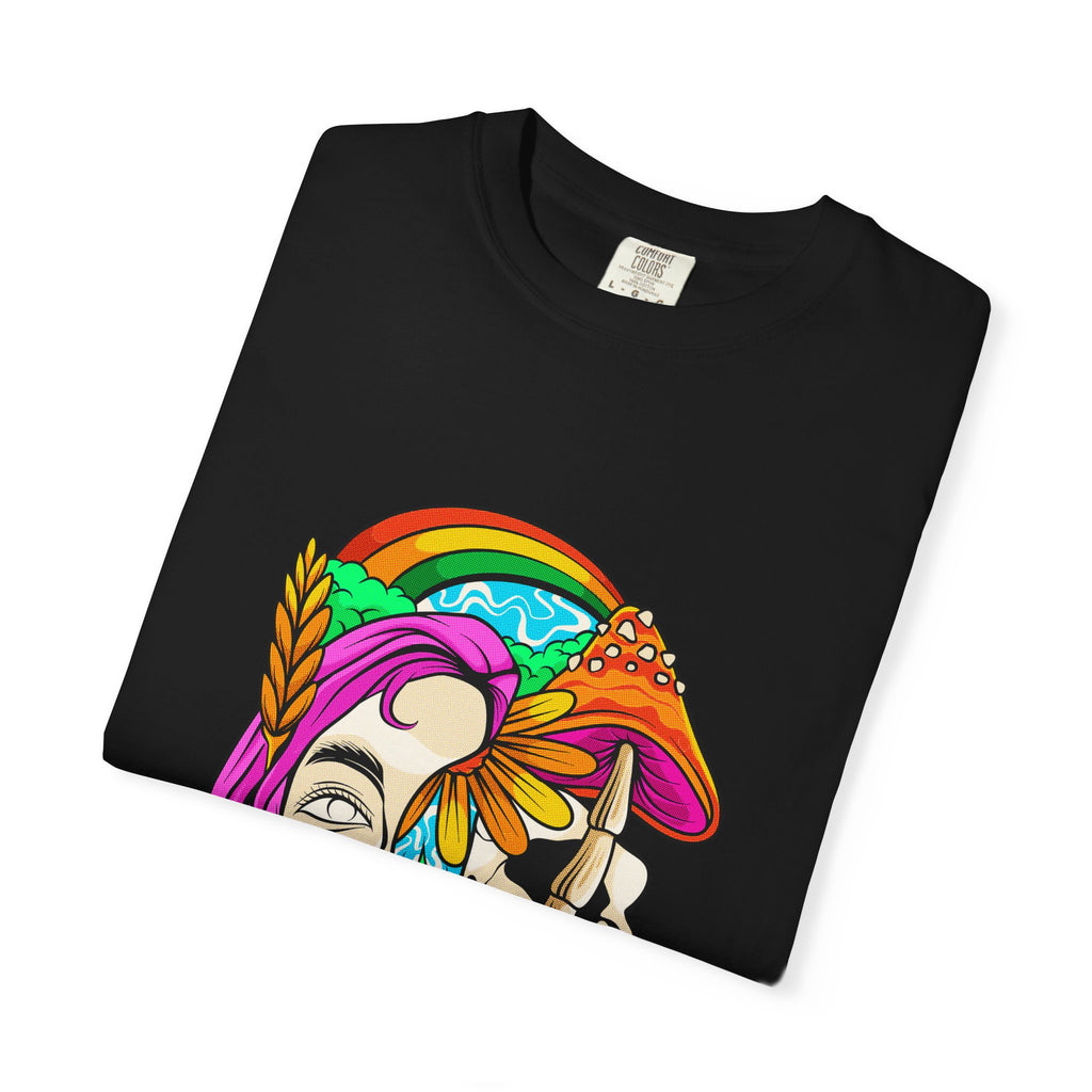 Psychedelic Skull Tee - Colorful Trippy Clothing for Women - Sinful Threads