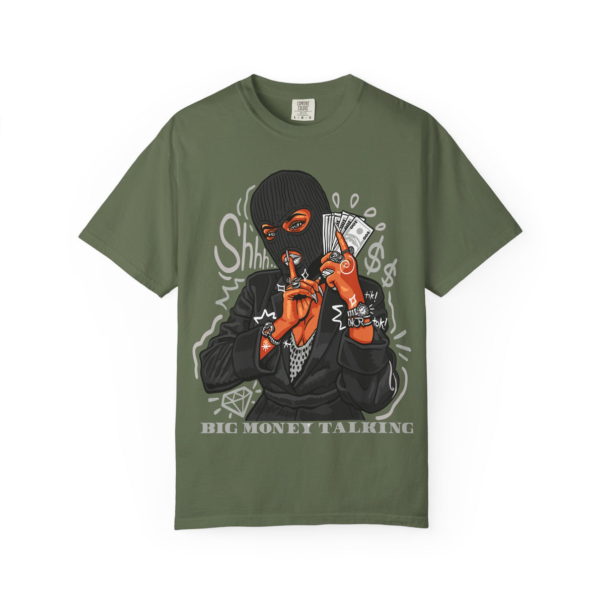 Money Heist Shhh Graphic Tee – Gangster Streetwear