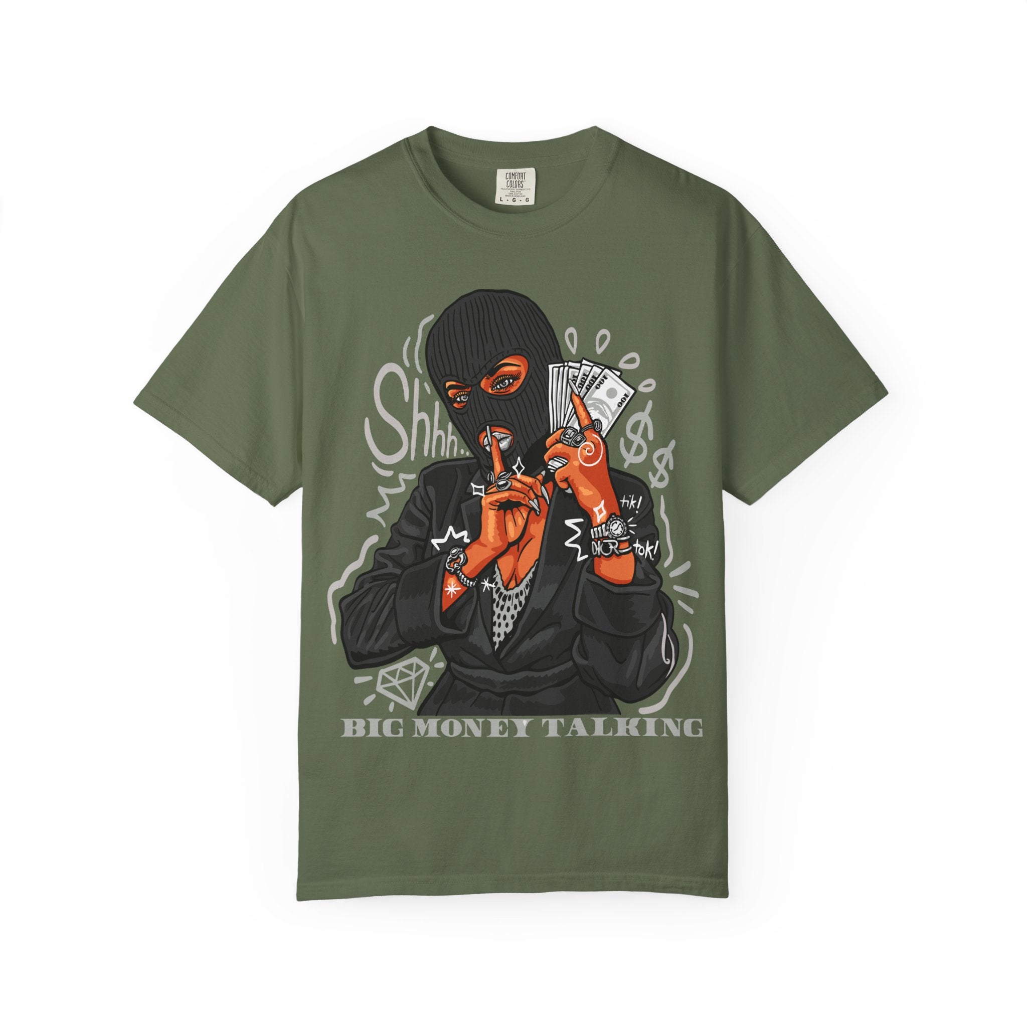 Money Heist Shhh Graphic Tee – Gangster Streetwear - Sinful Threads