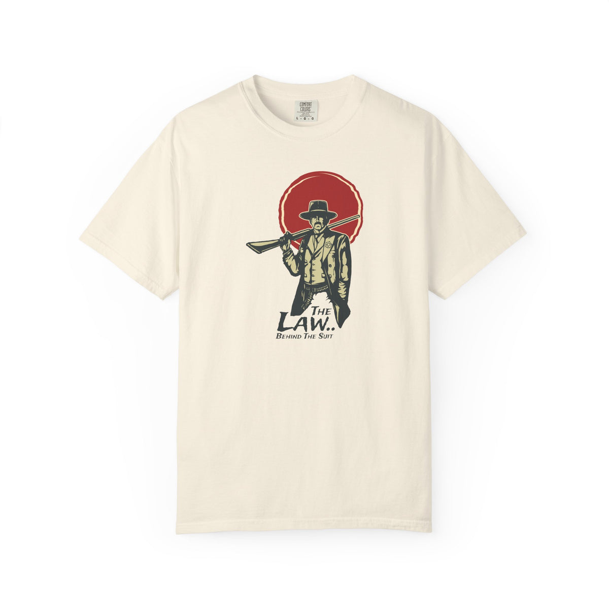 Sheriff Graphic Tee Law Behind Suit - Western Unisex