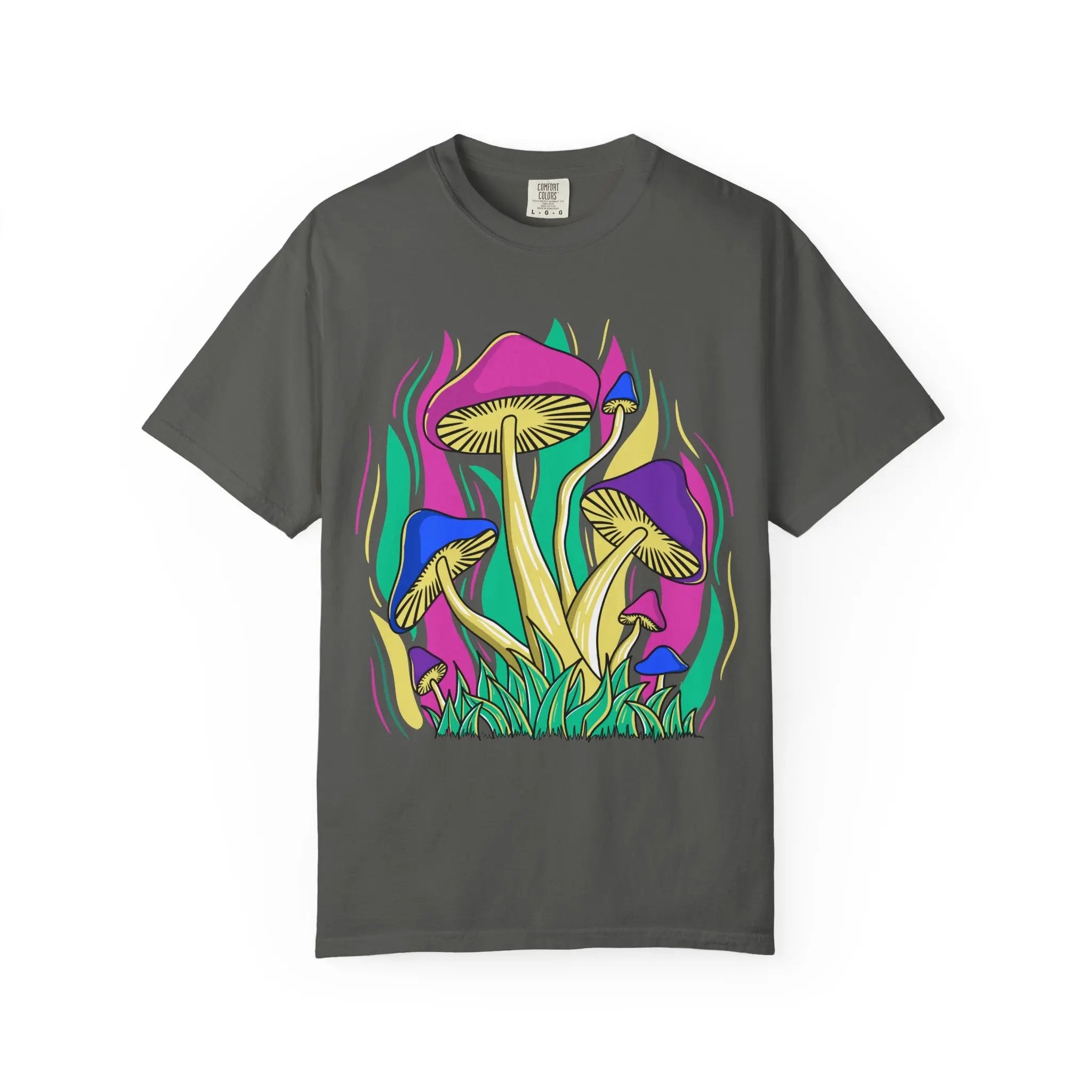 Psychedelic Mushroom Tee - Funky Art Cottagecore - Sinful Threads