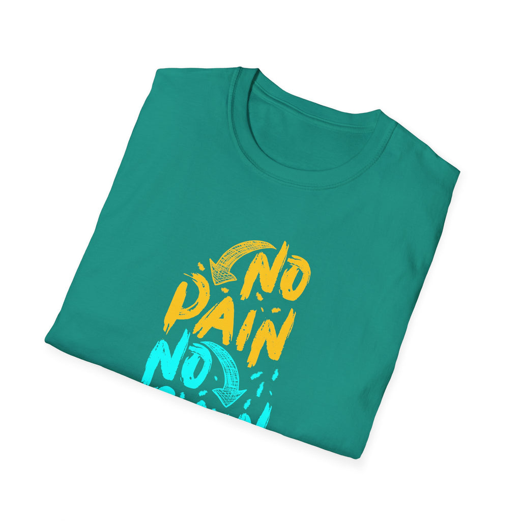 No Pain No Gain Motivational Graphic Tee - Inspire Success - Sinful Threads