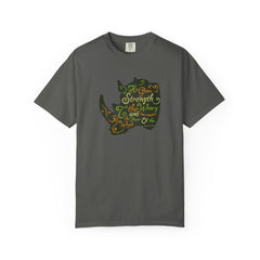 He Gives Strength to the Weary Rhino T-Shirt - Sinful Threads