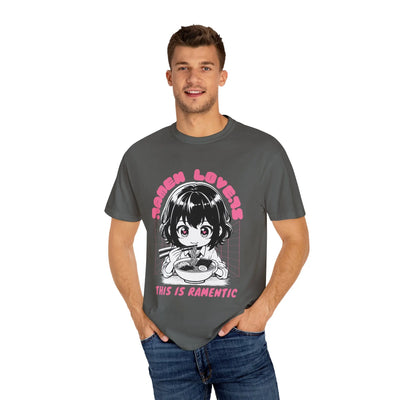 Ramen Lovers Tee - Romantic Anime Girl - Kawaii Gift - Sinful Threads