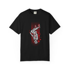 Upside Down Man with Hearts Valentines Style T-Shirt - Sinful Threads