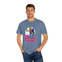 Funny Zombie Shirt - Walking Drunk Tee - Halloween Gift