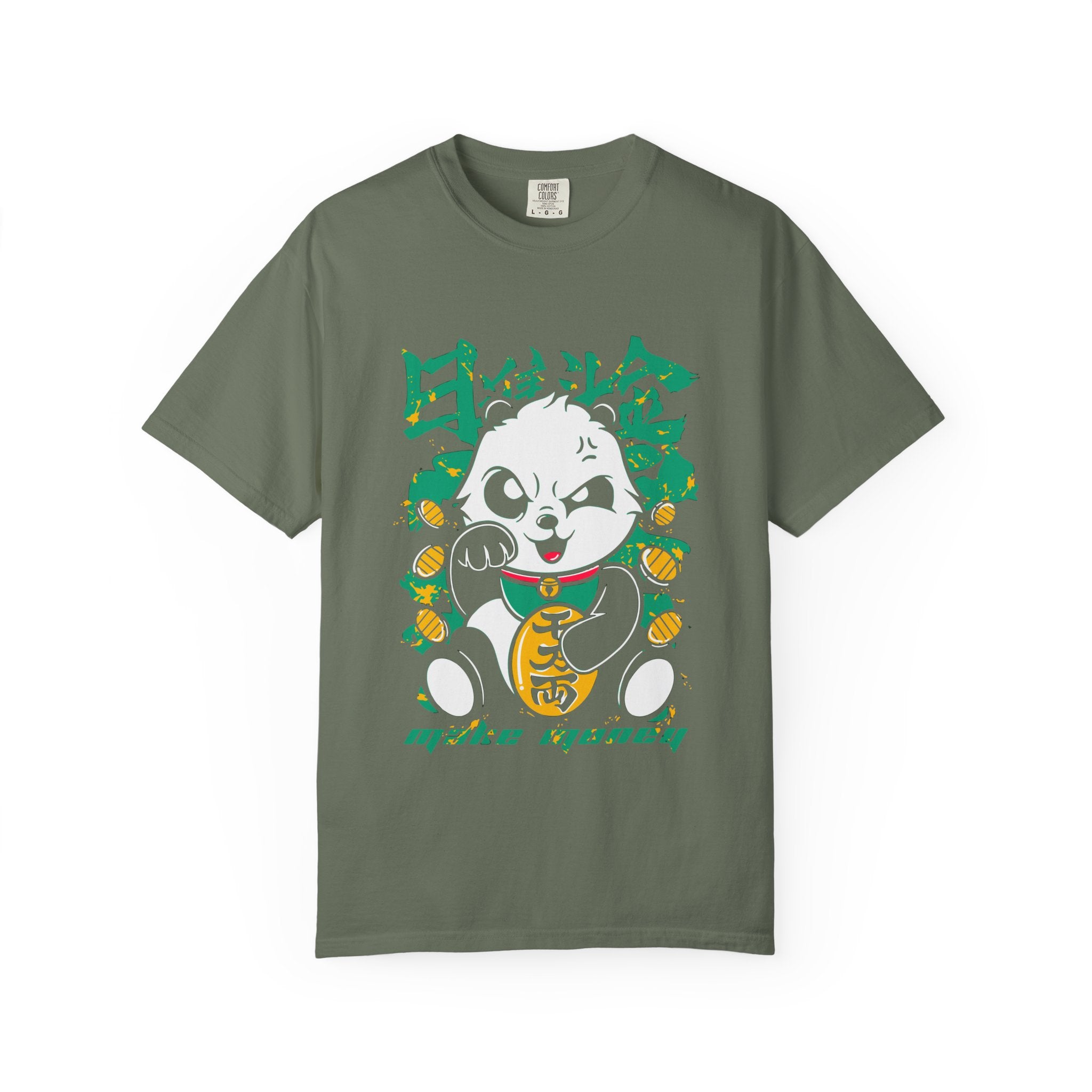 Lucky Panda Fortune Tee - Make Money Graphic Design - Sinful Threads