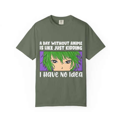 Anime Style Shirt – A Day Without Anime Tee Manga Graphic Top