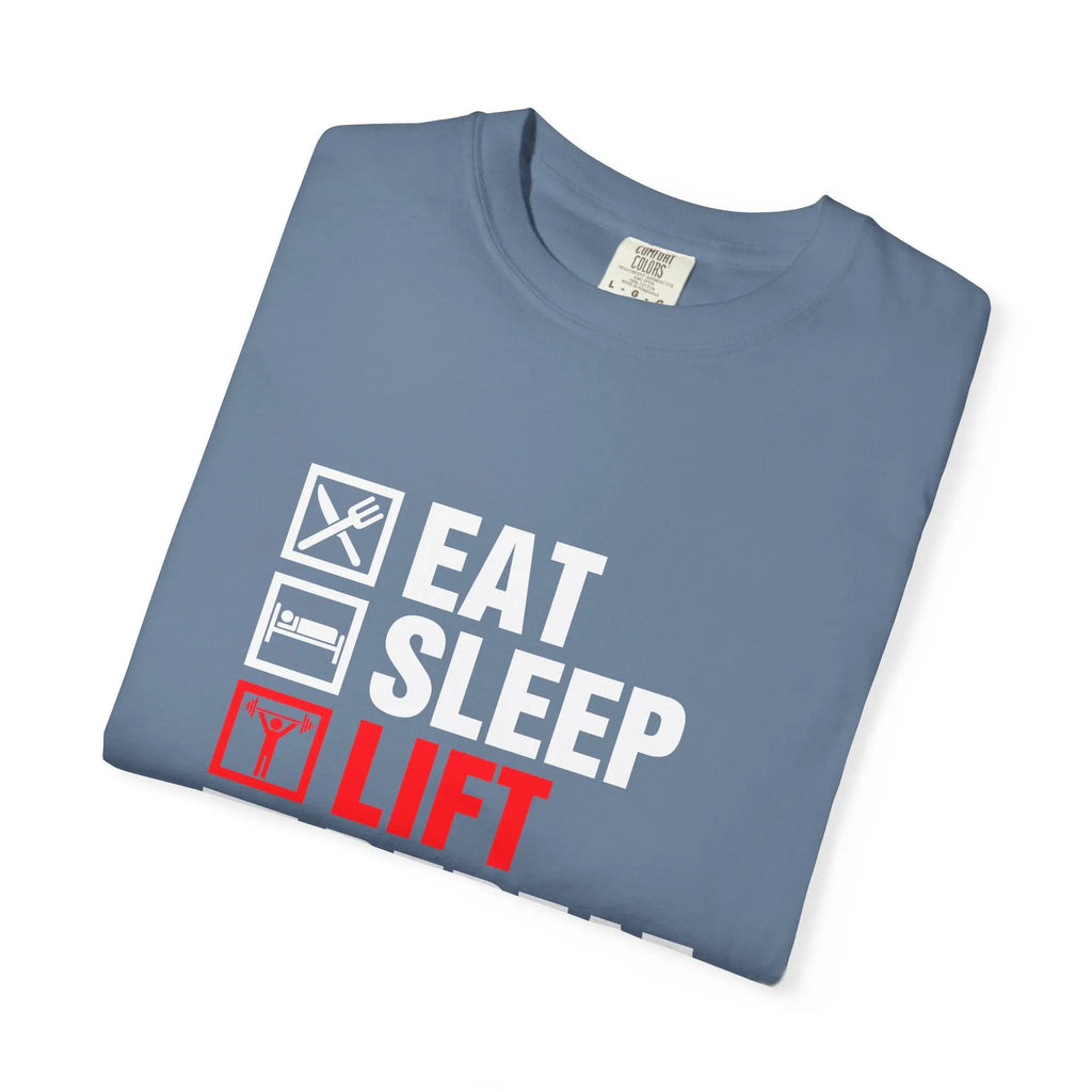 Eat Sleep Lift Repeat Fitness Training Motivation T-Shirt Printify