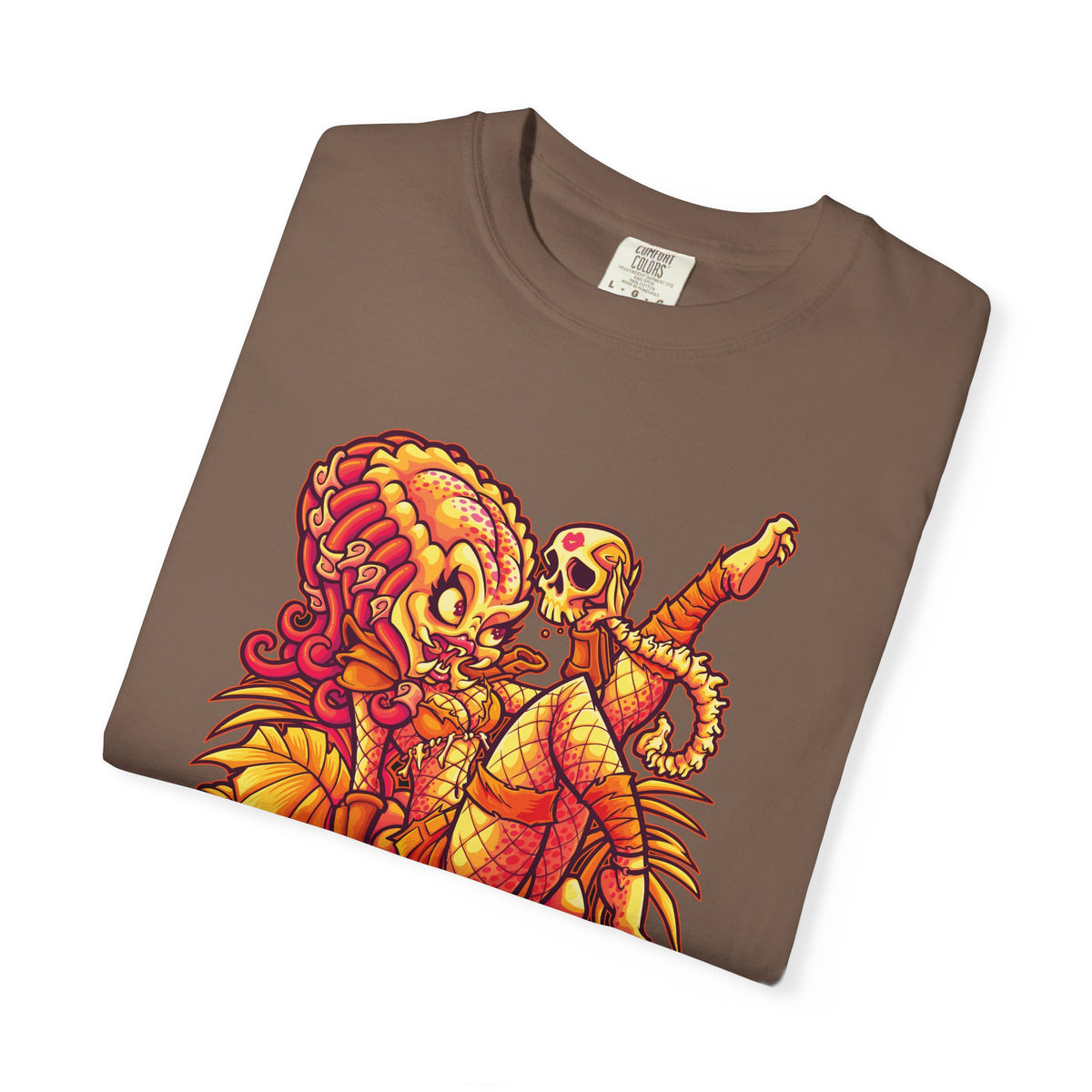 Alien Hunter Cartoon Tee - Cute She Predator Graphic Shirt