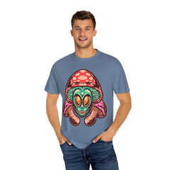 Psychedelic Graphic Tee - Trippy Mushroom Tee - Alien Art Gift