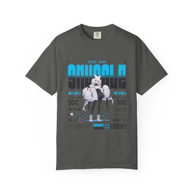 Kawaii Cat Girl Tee - Snuggle Manga Graphic - Cute Gift - Sinful Threads