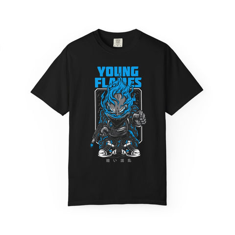 Young Flames Graphic T-Shirt Bold and Fierce Design