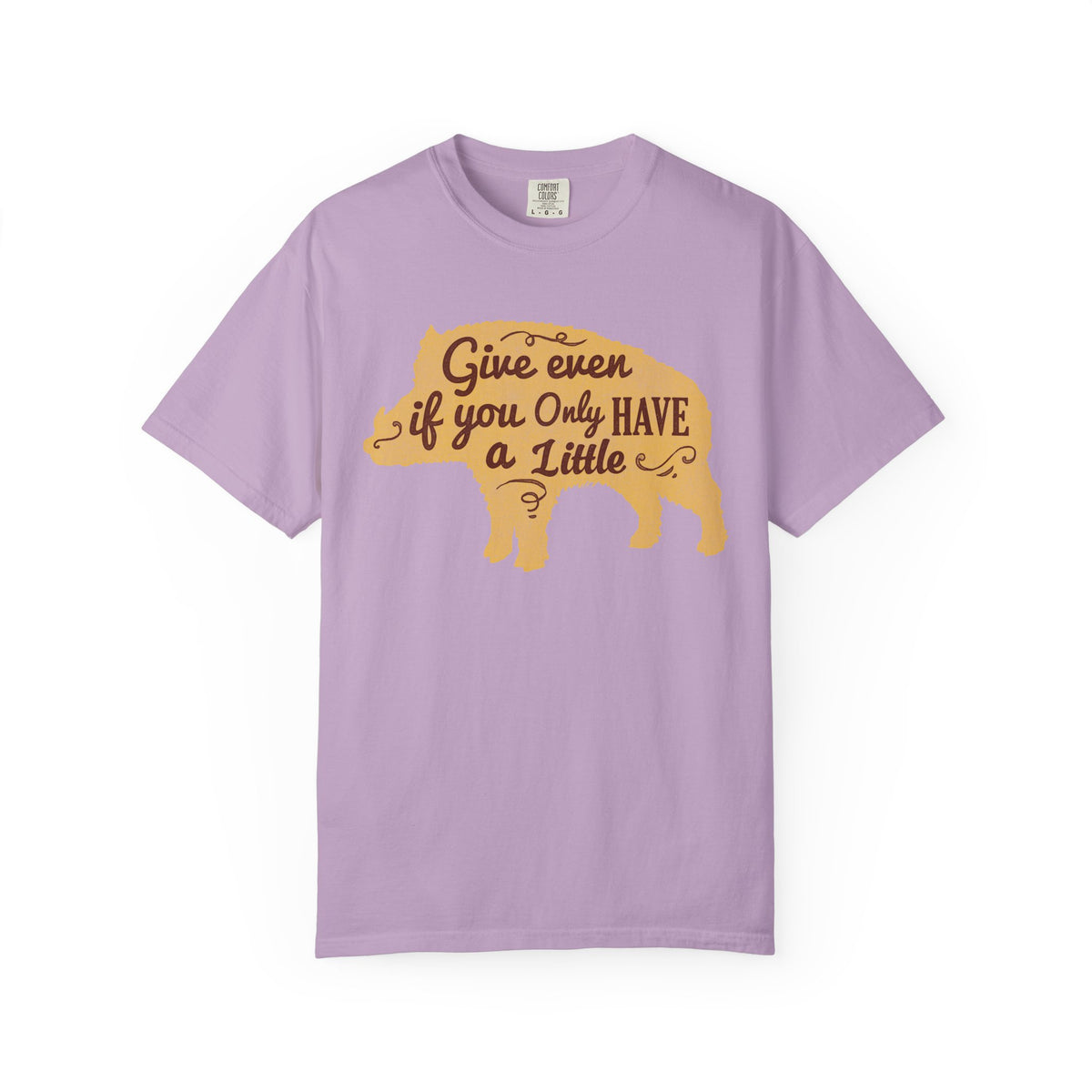 Give Even if You Only Have a Little Boar Silhouette T-Shirt - Sinful Threads