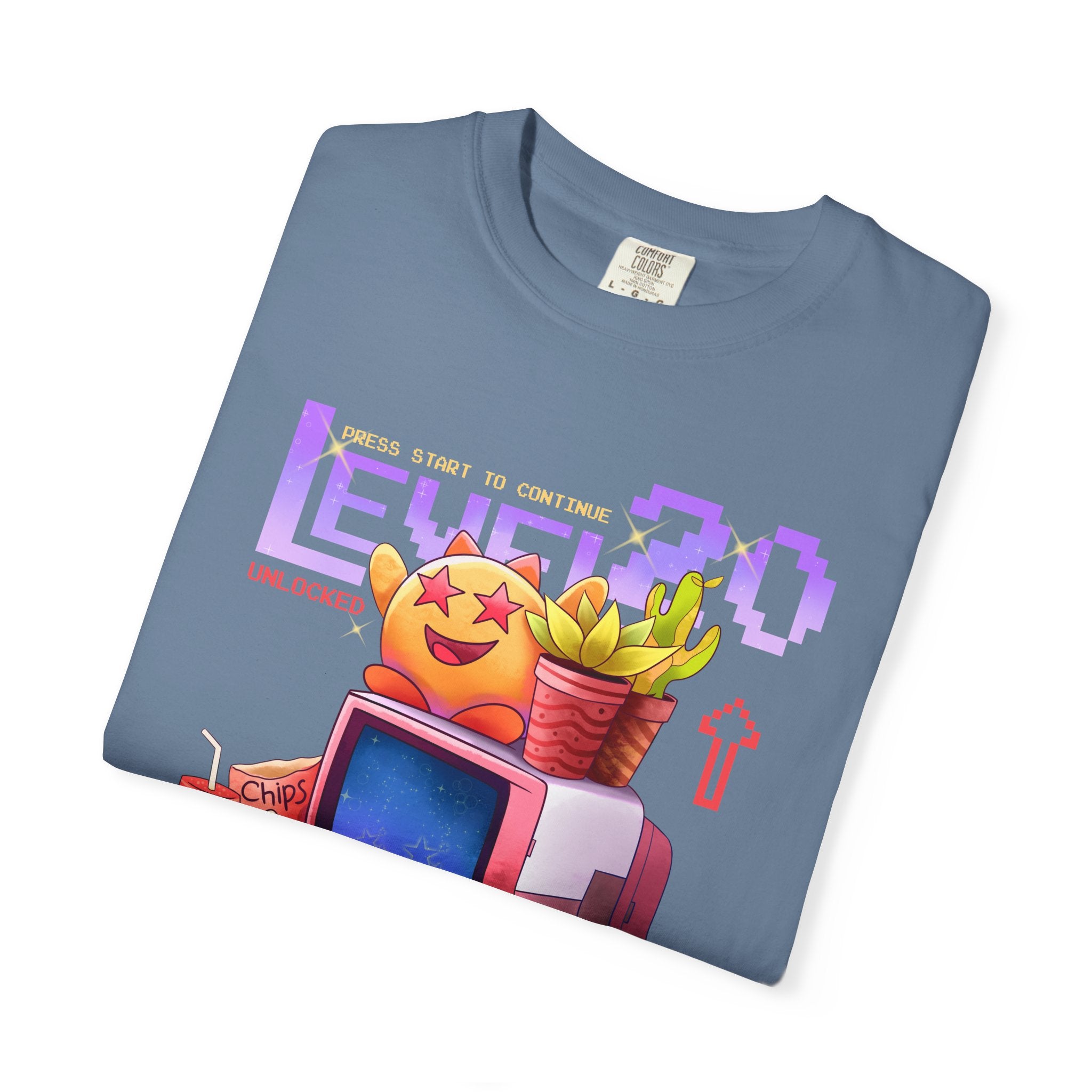 Retro Gaming Tee - Level 20 Pixel - 90s Birthday Gift - Sinful Threads