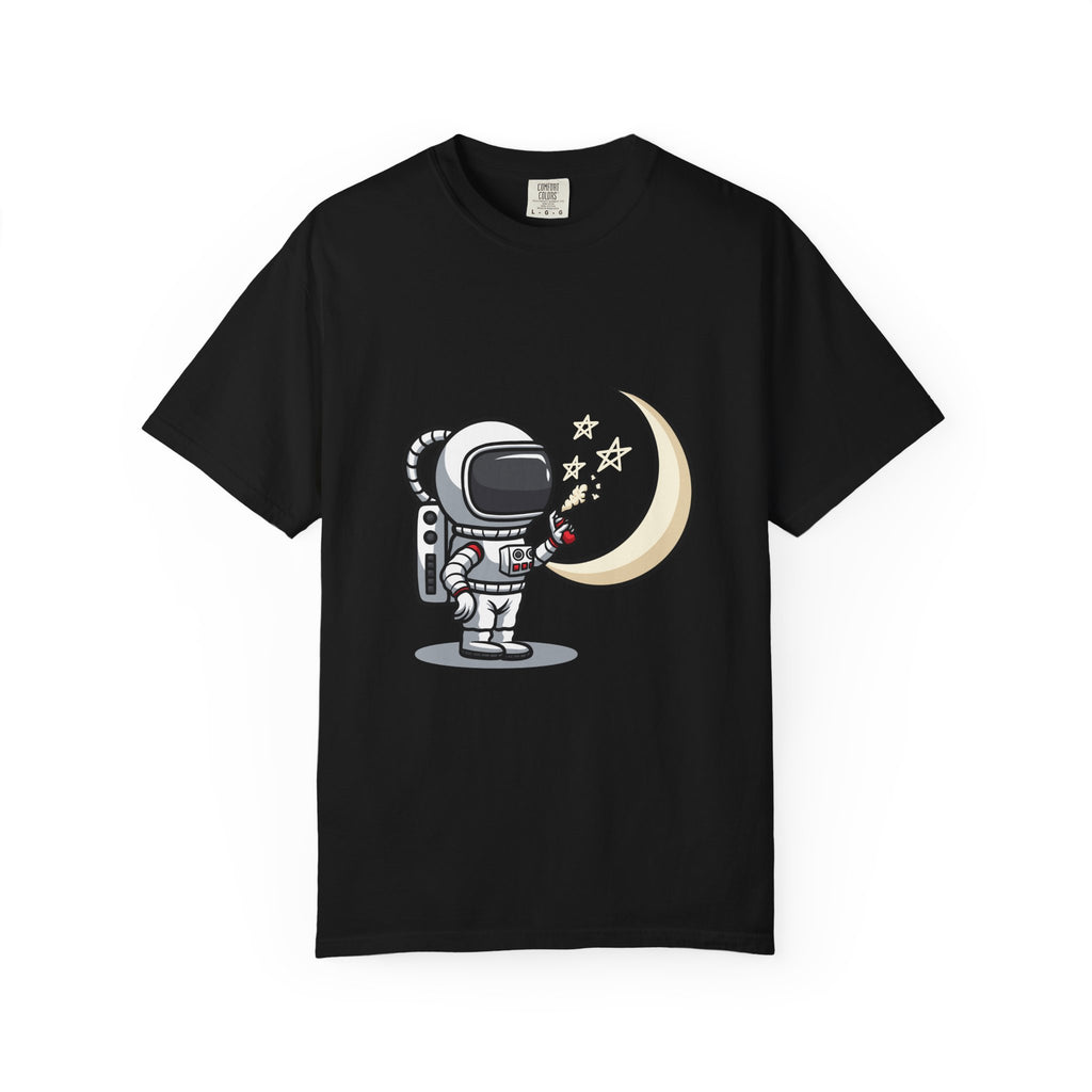 Cartoon Astronaut Shirt – Graffiti Moon Tee – Space Lover Gift - Sinful Threads