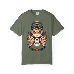 Traditional Tattoo Shirt - Fortune Teller Tee - Skull Graphic Top