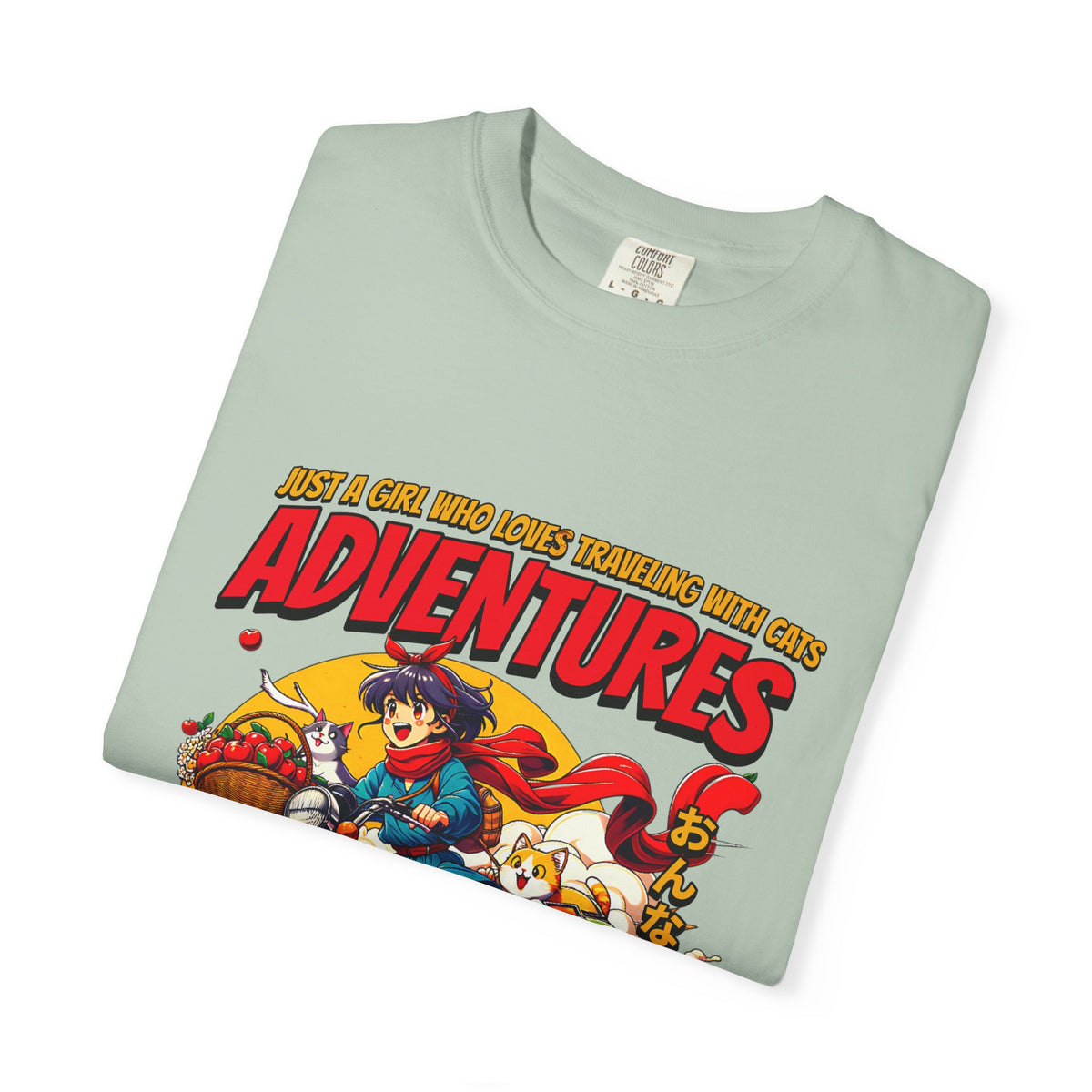 Cat Motorcycle Tee - Anime Adventure Top - Perfect Gift