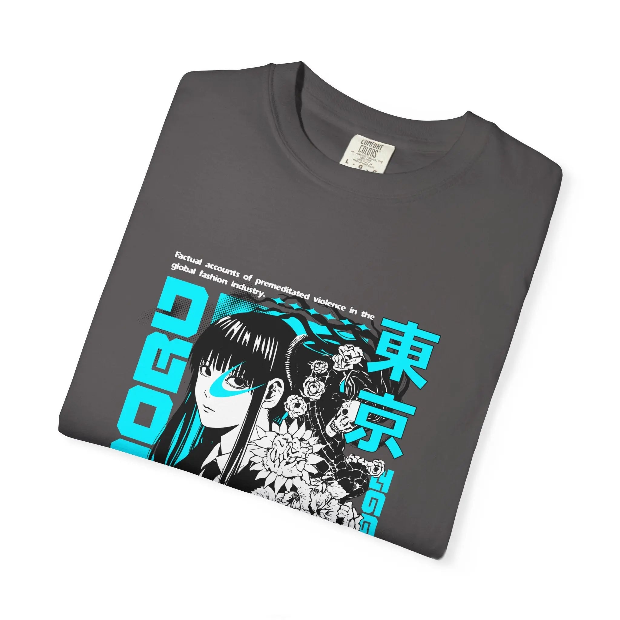 Anime Grunge Tee - Tokyo Y2K Vaporwave - Street Gift - Sinful Threads