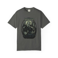 Frankenstein Rocks Halloween Graphic Novelty Design T-Shirt