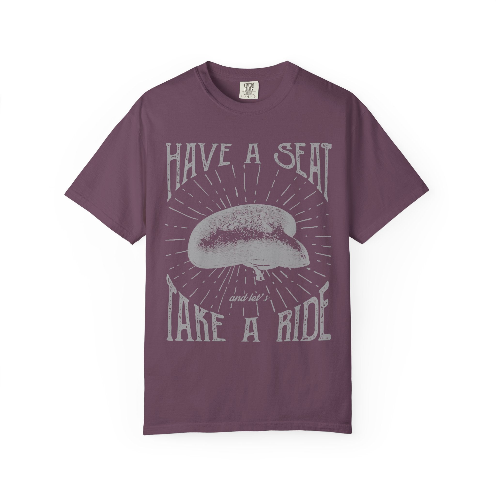 Have a Seat and Let's Take A Ride Design Vintage T-Shirt - Sinful Threads
