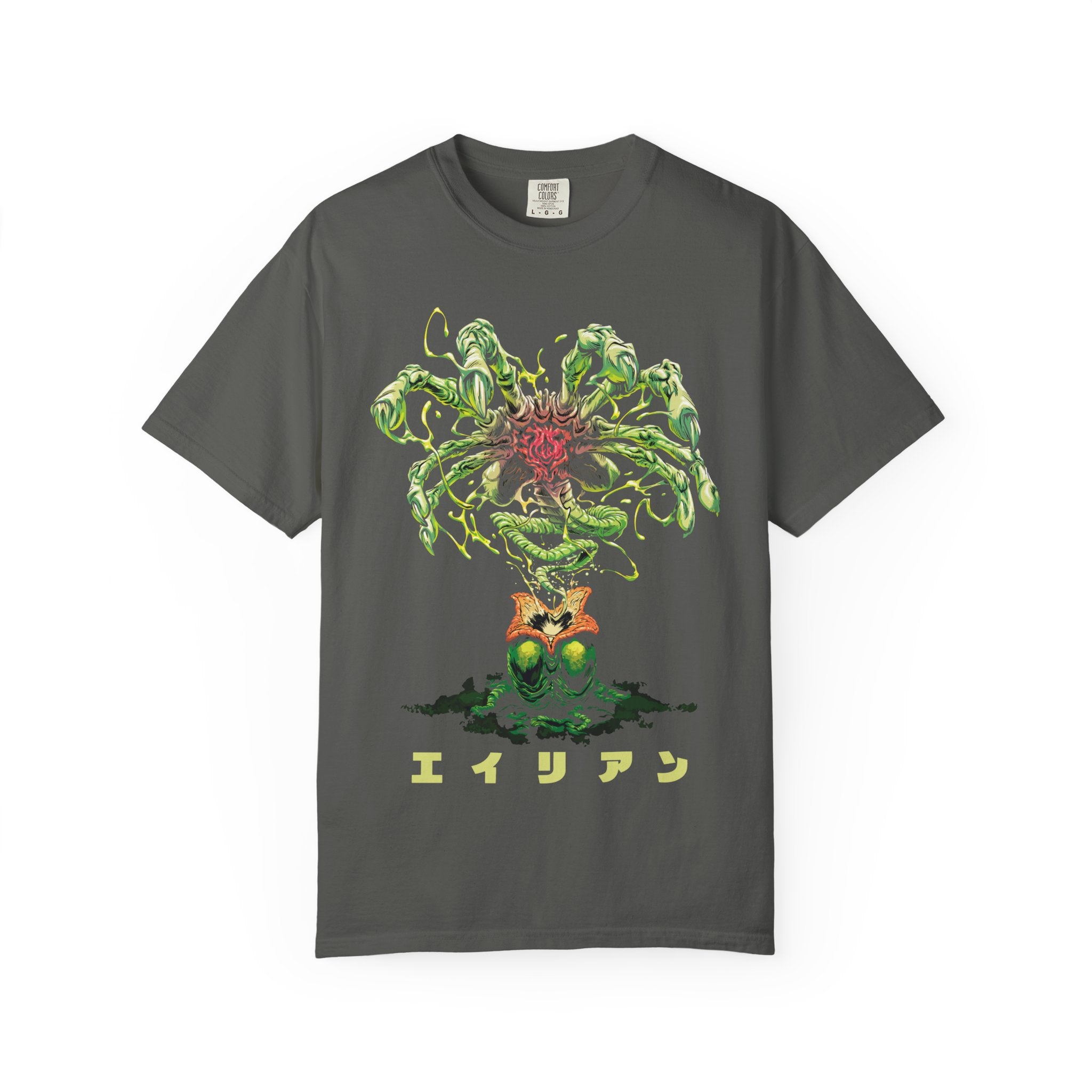 Retro Alien Tee - Japanese Horror Sci-Fi Vintage Urban Style - Sinful Threads