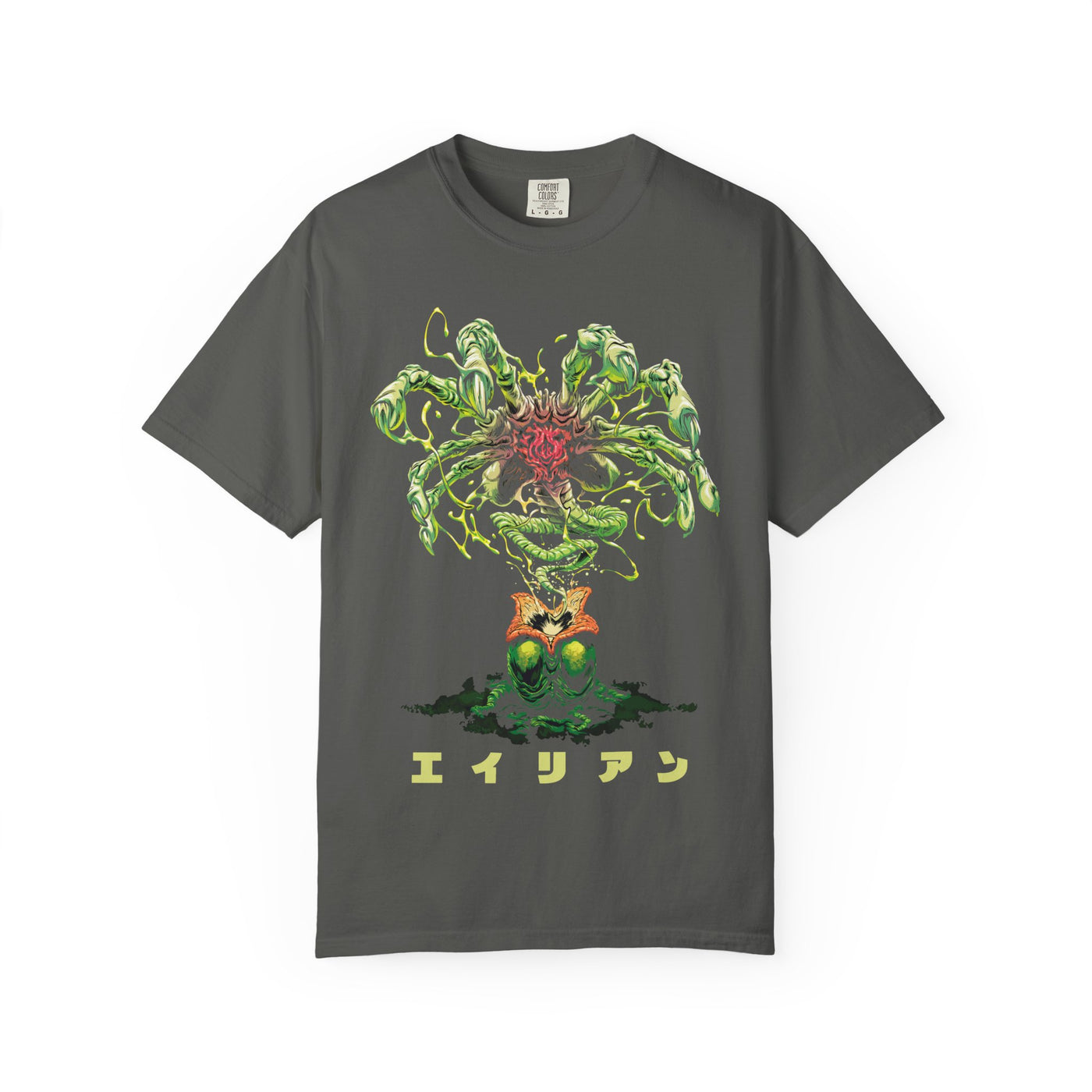 Retro Alien Tee - Japanese Horror Sci-Fi Vintage Urban Style - Sinful Threads
