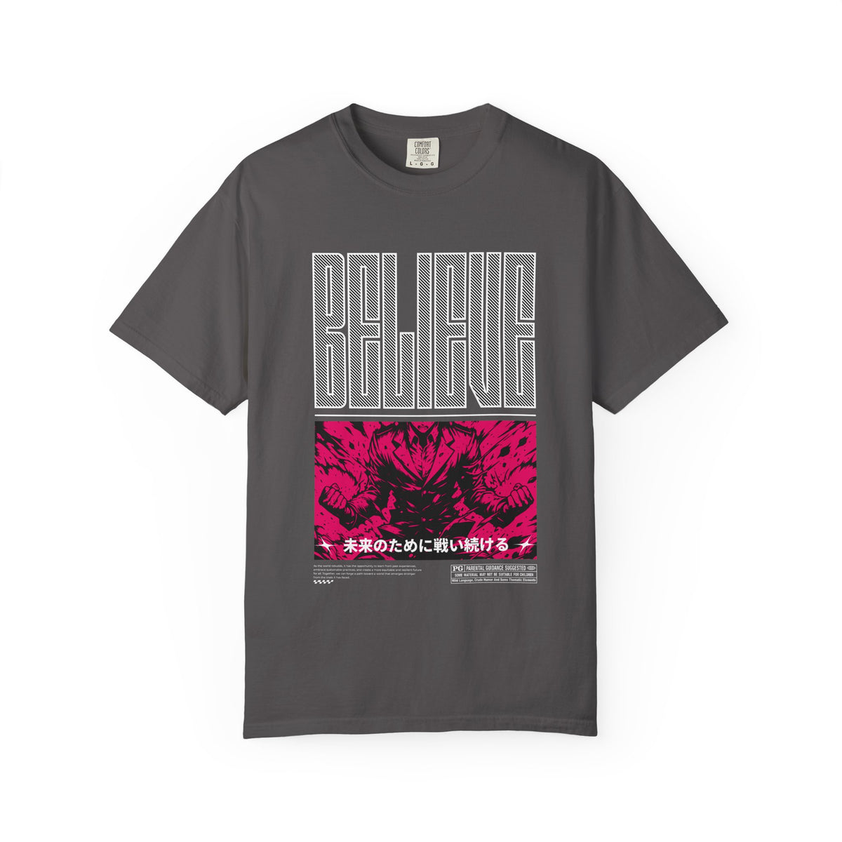 Believe Anime Tee - Bold Japanese Motivational - Gift