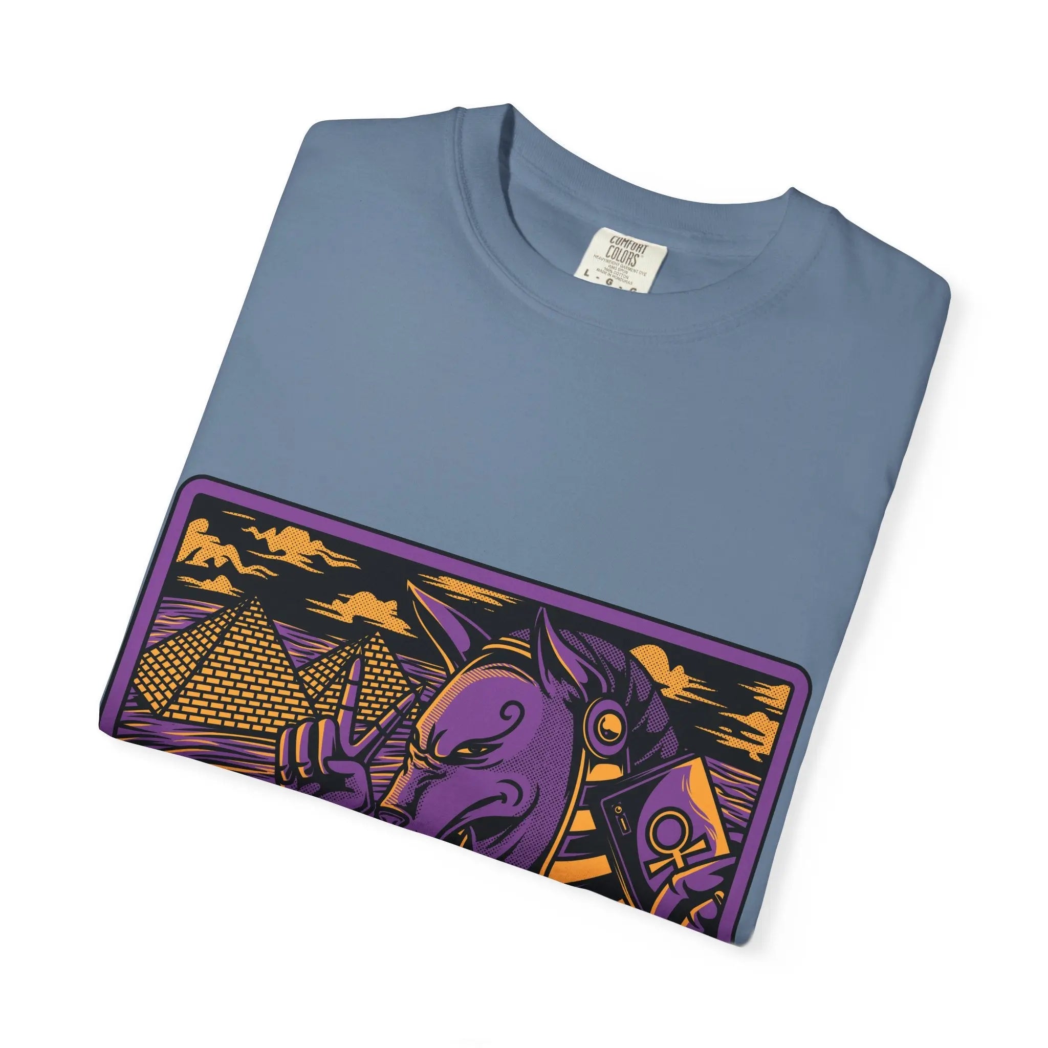 Anubis With Egyptian Pyramids and Timeless Graphic T-Shirt - Sinful Threads