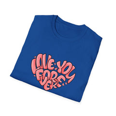 Love You Forever Heart Tee - Romantic Heart Graphic Tshirt - Sinful Threads