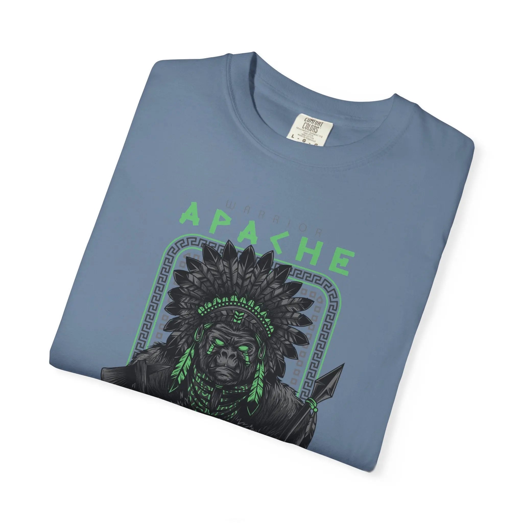 Warrior Apache Unique Graphic Illustration T-Shirt - Sinful Threads