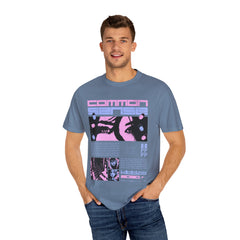 Cyberpunk Anime Tee - Glitchcore Hope Eyes - Future Gift