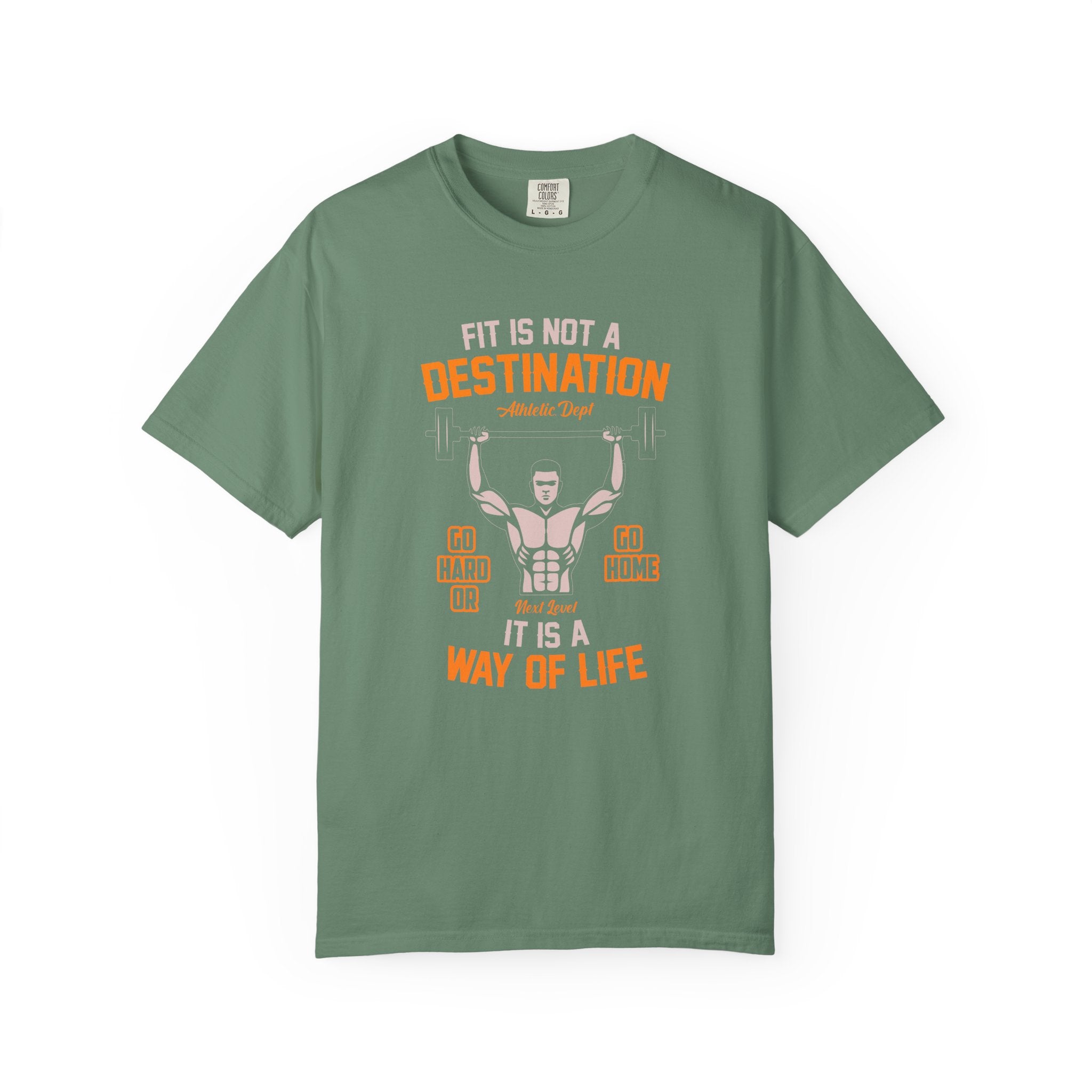Fit Is Not a Destination Way of Life Gym Motivational Tee - Sinful Threads