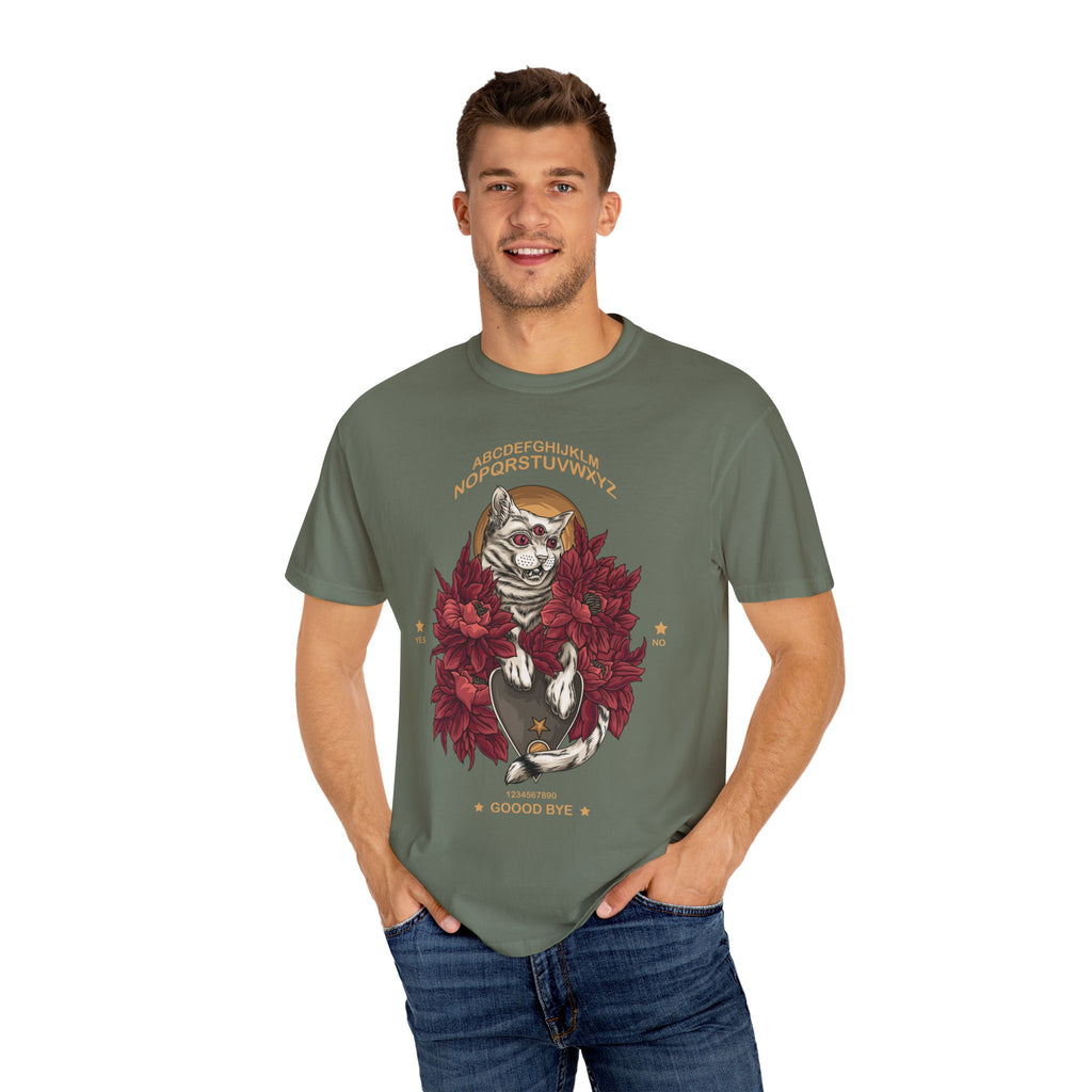 Three-Eyed Cat Tee - Witchy Ouija Vibes - Occult Shirt - Sinful Threads