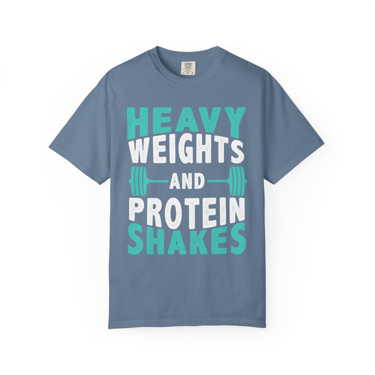 Heavy Weights Protein Shakes Gym Workout T-Shirt for Lifters