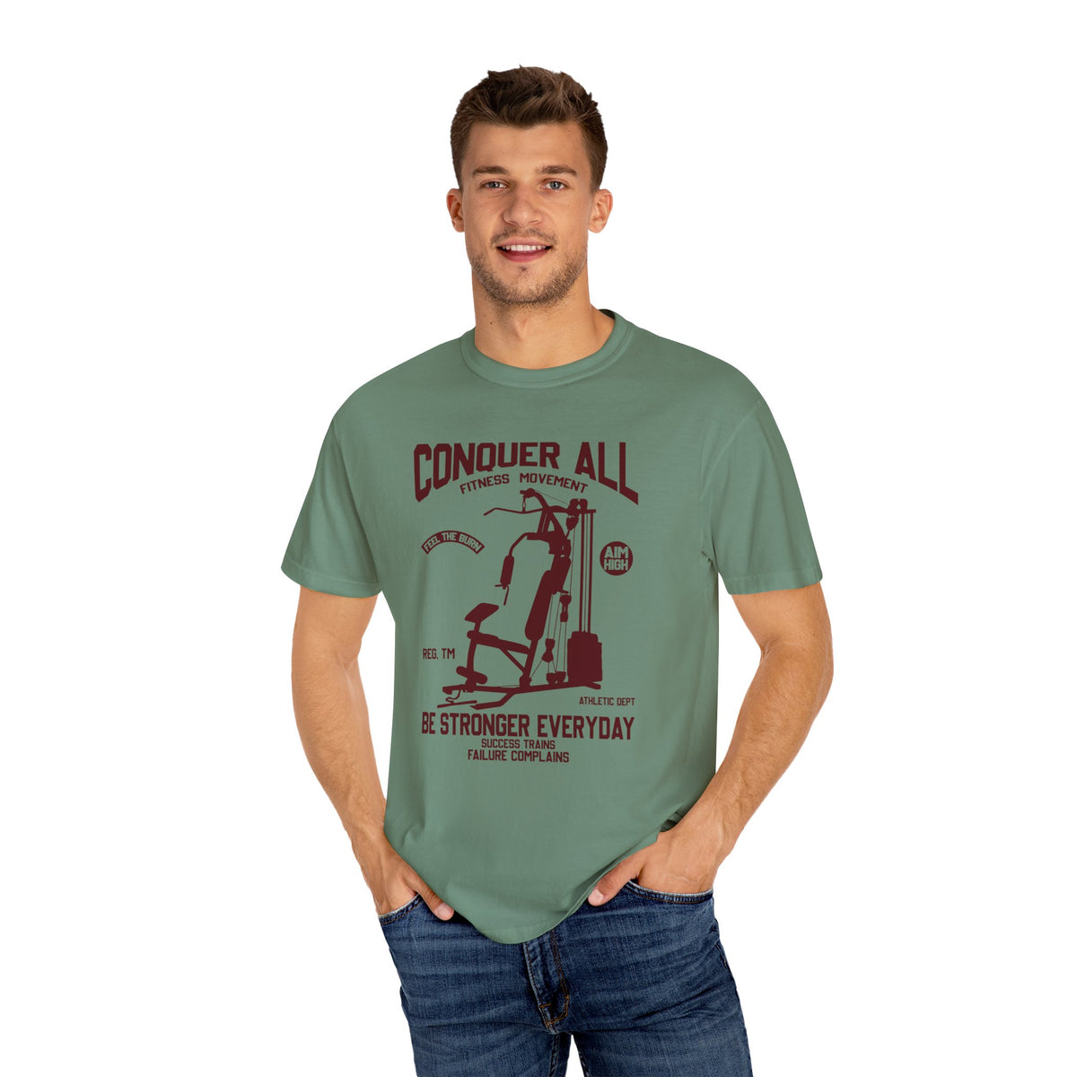 Conquer All Fitness Movement Gym Equipment T-Shirt