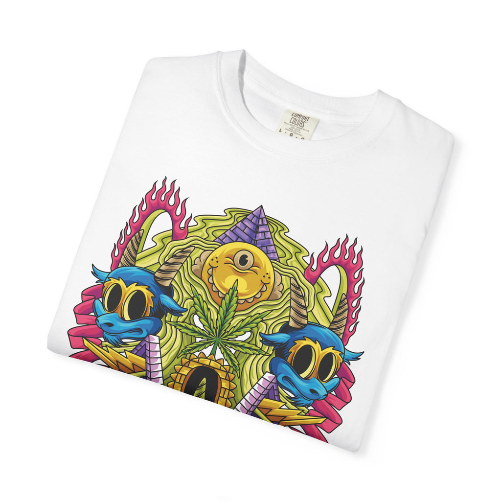 Trippy Monster Tee - Psychedelic Monster Tee - Weed Art Gift - Sinful Threads