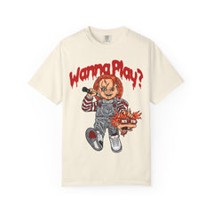 Chucky Doll Shirt - Wanna Play Horror Tee for Movie Fans
