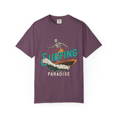 Surfing Skeleton Shirt - Funny Skeleton Tee - Retro Surf Gift - Sinful Threads