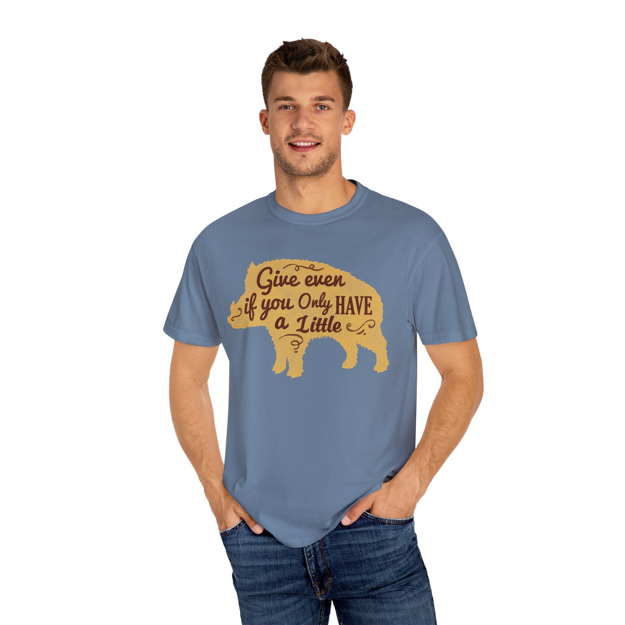 Give Even if You Only Have a Little Boar Silhouette T-Shirt - Sinful Threads