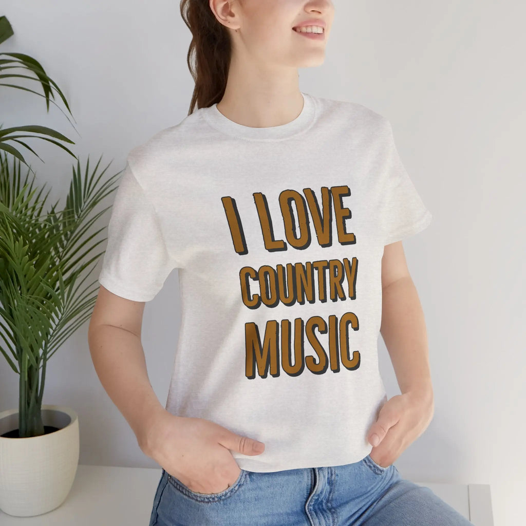 I Love Country Music Graphic Tee - Country Fan Festival Shirt Printify