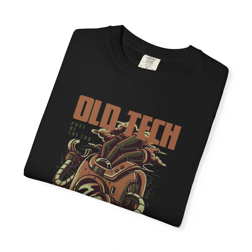 Retro Old Tech Post Of The End Robot Illustration T-Shirt - Sinful Threads