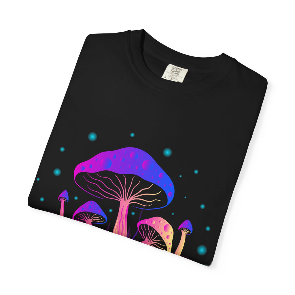 Psychedelic Mushroom Tee - Vibrant Trippy Fungi Art Gift - Sinful Threads