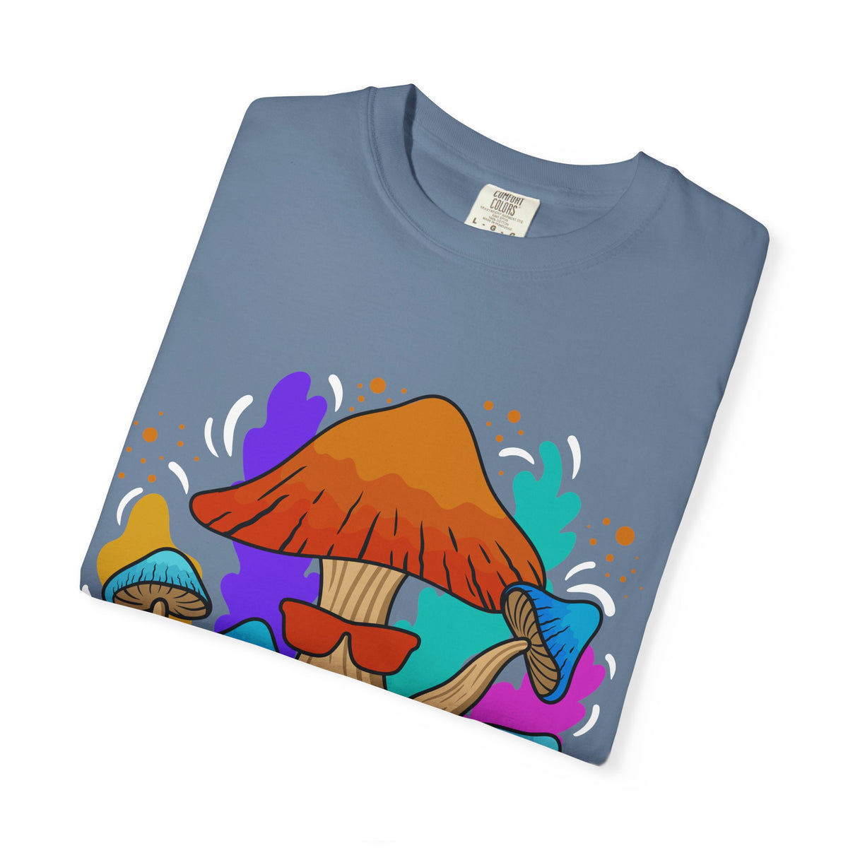 Psychedelic Mushroom Tee - Trippy Sunglasses Fungi Gift