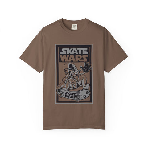 Skateboard Tee Gift - Sci Fi Trooper Funny Skate Wars