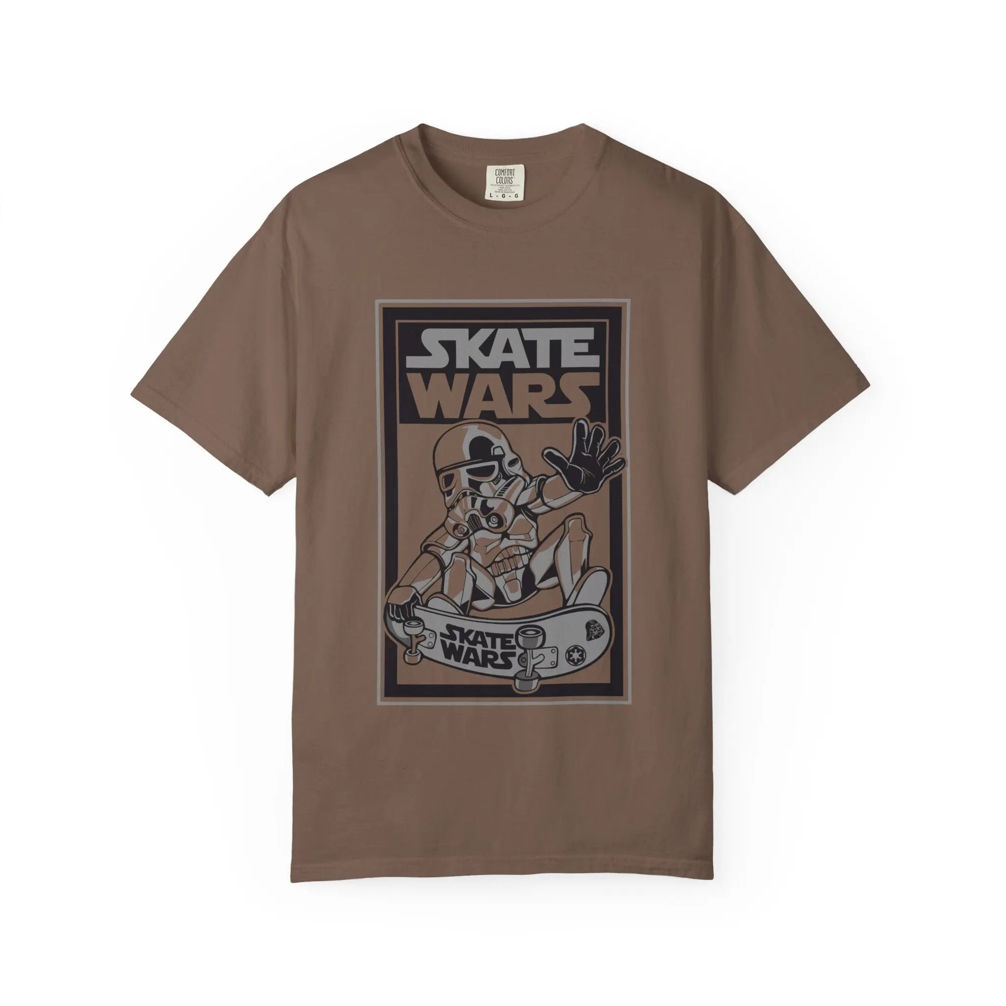 Skateboard Tee Gift - Sci Fi Trooper Funny Skate Wars - Sinful Threads